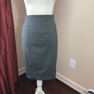 Express pinstriped pencil skirt